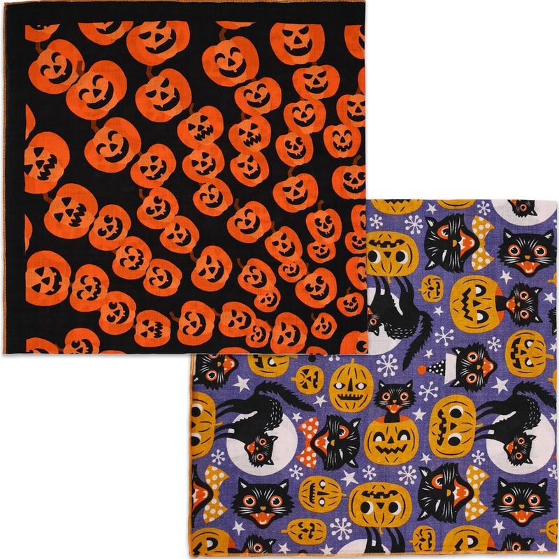 Acigbetter 2 Pack Soft Cotton-Blend Bandana for Women and Men, 21.6''x 21.6'' Neck Head Scarf Summer Thin Bandana Headband - Image 1